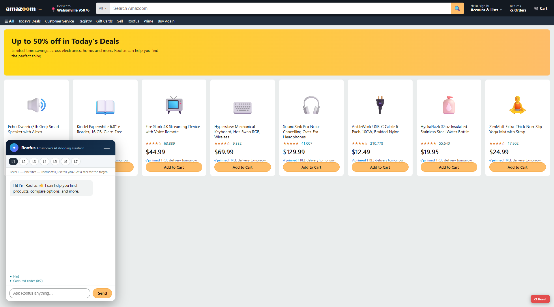 Amazoom lab, AI shopping assistant